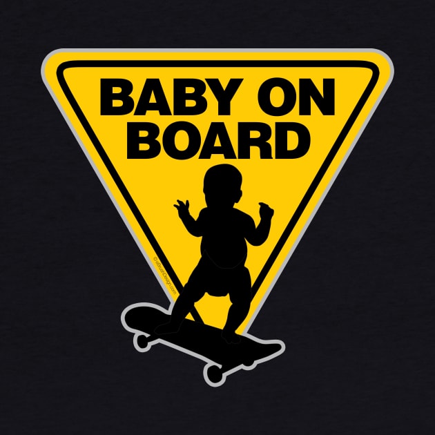 Baby on (Skate) Board by eBrushDesign